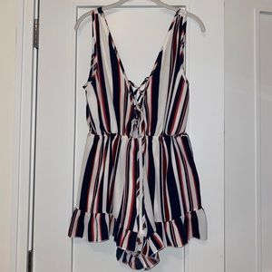 Akira Striped Romper